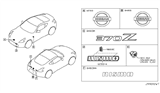 Diagram for 2004 Nissan 350Z Emblem - 62890-CD000