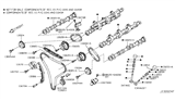 Diagram for 2020 Nissan 370Z Cam Gear - 13025-EY02B