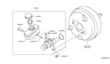 Diagram for 2017 Nissan 370Z Brake Master Cylinder - D6010-JK02A