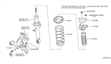 Diagram for 2009 Nissan 370Z Bump Stop - 54050-1EA0B