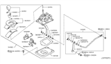 Diagram for Nissan 370Z Automatic Transmission Shifter - 34901-1EA1A