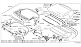 Diagram for 2013 Nissan 370Z Weather Strip - 97176-1ET0A