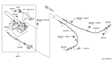 Diagram for 2011 Nissan 370Z Parking Brake Cable - 36402-1EA0A