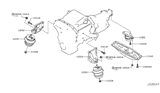 Diagram for 2009 Nissan 370Z Engine Mount - 11232-JK000