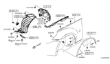 Diagram for 2020 Nissan 370Z Wheelhouse - 63844-1EA0A