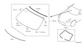Diagram for 2014 Nissan 370Z Windshield - G2700-1EA3A