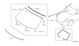 Diagram for 2019 Nissan 370Z Windshield - G2700-1ET3A