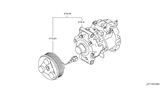 Diagram for 2010 Nissan 370Z A/C Compressor - 92600-1CB0A