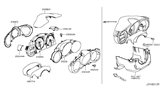 Diagram for 2009 Nissan 370Z Instrument Cluster - 24820-1EA0G