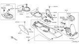 Diagram for 2011 Nissan 370Z Center Console Base - 96911-1EA0A