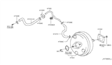 Diagram for 2020 Nissan 370Z Brake Booster Vacuum Hose - 47471-JK65E