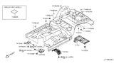 Diagram for Nissan Z Exhaust Heat Shield - 74752-EG000