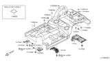 Diagram for 2016 Nissan 370Z Exhaust Heat Shield - 74754-1EA0A