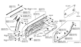 Diagram for 2011 Nissan Murano Door Hinge - 80400-1EA0A