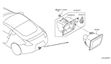 Diagram for Nissan 370Z Fog Light - 26582-3GY0A