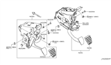 Diagram for 2010 Nissan 370Z Brake Pedal - 46501-1EA0A