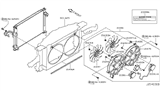 Diagram for Nissan 370Z Radiator fan - 21481-JK60B