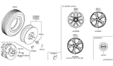 Diagram for 2014 Nissan GT-R Wheel Cover - 40342-JF50A