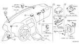 Diagram for 2015 Nissan 370Z Body Control Module - 28501-6GA0A