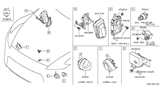 Diagram for 2013 Nissan 370Z Horn - 25620-1EA0A