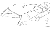 Diagram for Nissan 370Z Weather Strip - 76860-1ET0B