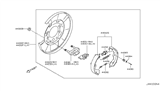 Diagram for 2005 Nissan Maxima Brake Shoe Set - 44060-8J00K