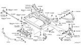 Diagram for Nissan Control Arm Bracket - 55044-AL501