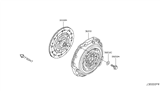 Diagram for Nissan 370Z Clutch Disc - 30100-6GG0A