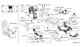 Diagram for 2012 Nissan 370Z Seat Motor - 87400-1EA0A