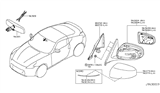 Diagram for 2018 Nissan 370Z Mirror Cover - 96373-1EA0H