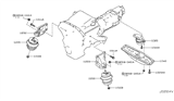 Diagram for 2012 Nissan 370Z Engine Mount - 11233-1PM0A