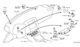 Diagram for Nissan Blower Control Switches - 27500-1EA0A