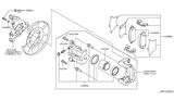 Diagram for 2011 Nissan 370Z Brake Caliper - 44001-1EA1A