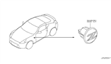 Diagram for 2012 Nissan 370Z Side Marker Light - 26160-1EK0A