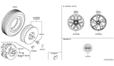 Diagram for 2013 Nissan 370Z Spare Wheel - D0C00-3GY4A