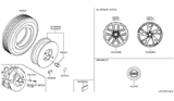 Diagram for 2017 Nissan 370Z Spare Wheel - D0CMM-3GY4A