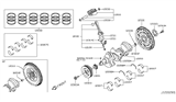 Diagram for Nissan GT-R Crankshaft Thrust Washer Set - 12280-JK20A