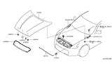 Diagram for 2009 Nissan 370Z Lift Support - 65771-1EA0A