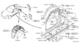 Diagram for 2018 Nissan 370Z Mud Flaps - 76856-1EA0A