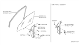 Diagram for 1993 Nissan Quest Window Regulator - 80701-0B000