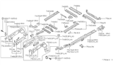 Diagram for 1996 Nissan Quest Sway Bar Bracket - 56311-0B030