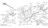 Diagram for 1993 Nissan Quest Armrest - 87700-0B200