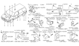 Diagram for 1995 Nissan Quest Air Bag Control Module - 28556-0B725