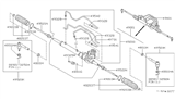 Diagram for Nissan Quest Tie Rod Adjusting Sleeve - 49731-0B000