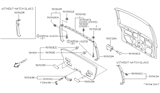 Diagram for 1995 Nissan Quest Door Handle - 90940-0B000