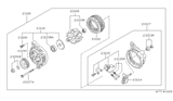 Diagram for 1993 Nissan Quest Alternator - 23100-0B000