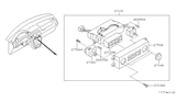 Diagram for 1993 Nissan Quest Blower Control Switches - 27510-0B000