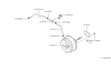 Diagram for Nissan Quest Brake Booster Vacuum Hose - 47471-0B000