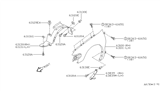 Diagram for 1993 Nissan Quest Fender - 63010-0B036