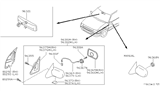 Diagram for 1997 Nissan Quest Mirror Cover - 96373-1B100